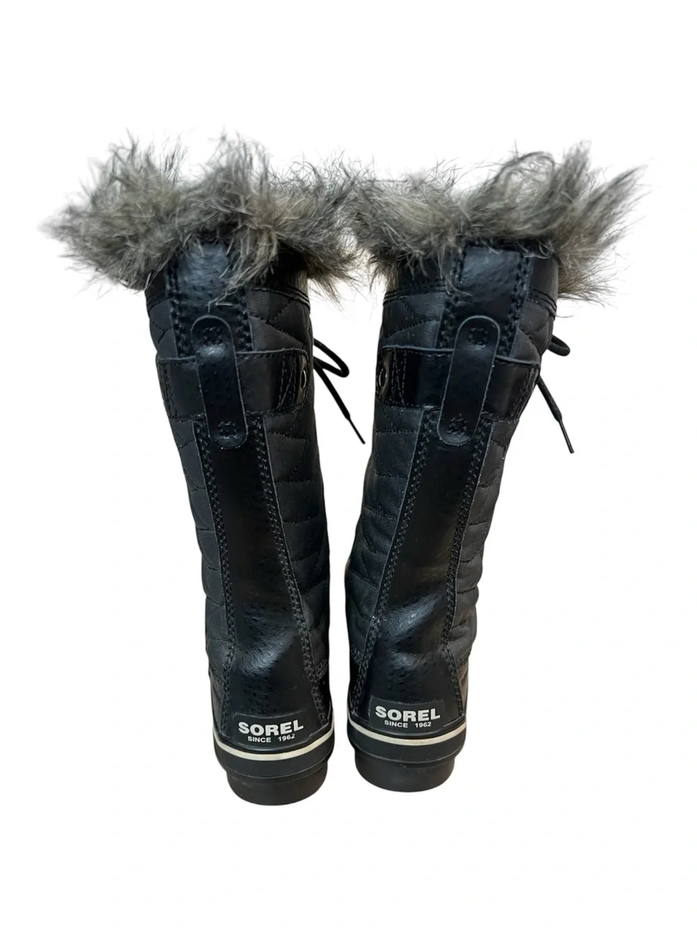 Sorel Women's Tofino II Faux Fur Lined Waterproof Boots Black Size 6